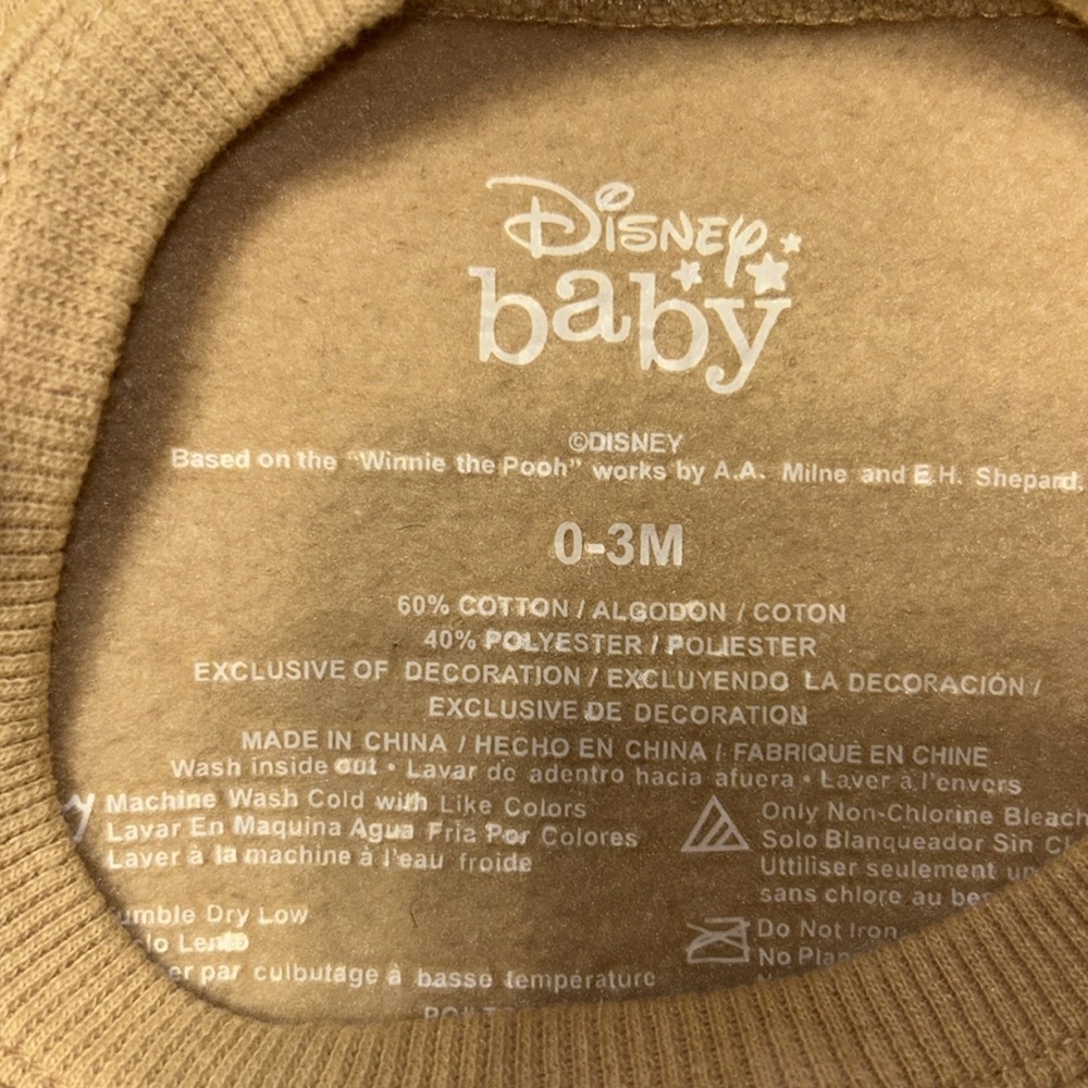 0-3 Month Disney Baby Sweatshirts - Picture 4 of 5